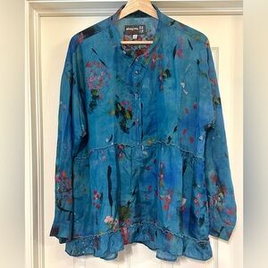 Johnny Was pete&greta watercolor blouse
